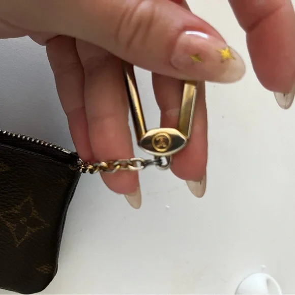 Authentic Louis Vuitton Brown Monogram Key Pouch